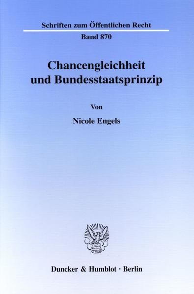 Produktbild: Chancengleichheit und Bundesstaatsprinzip.