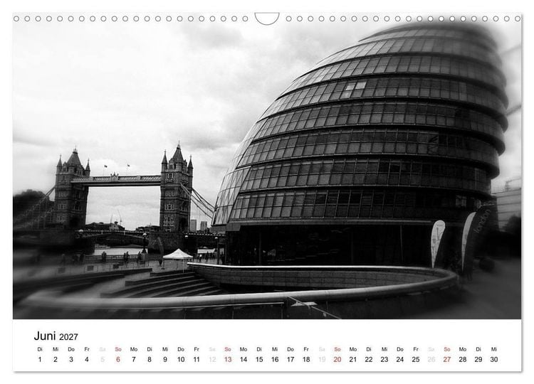 Produktbild: London (Wandkalender 2027 DIN A3 quer), CALVENDO Monatskalender