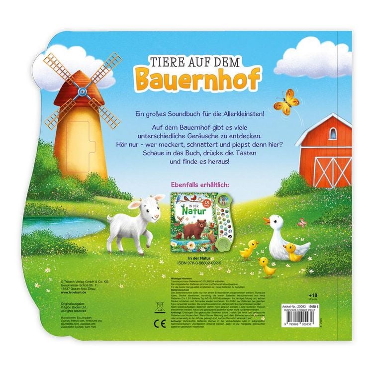 Produktbild: Tr&ouml;tsch Soundbuch Tiere auf dem Bauernhof