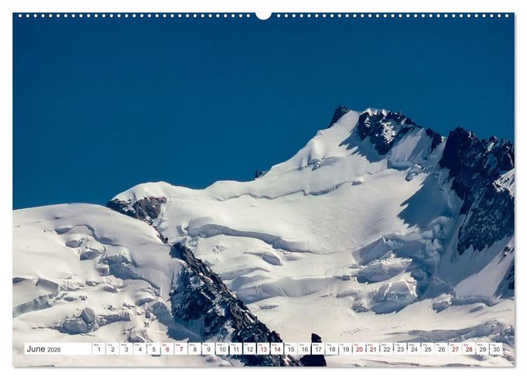 Produktbild: A trip to the roof of Europe. The Mont-Blanc massiv (High Quality Premium Wall Calendar 2026 DIN A2 landscape),CALVENDO 12 Month Wall Calendar