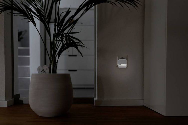 Produktbild: Ansmann NL10AC 1600-0406 Nachtlicht, Wandleuchte Gew&ouml;lbt LED Warmwei&szlig; Wei&szlig;