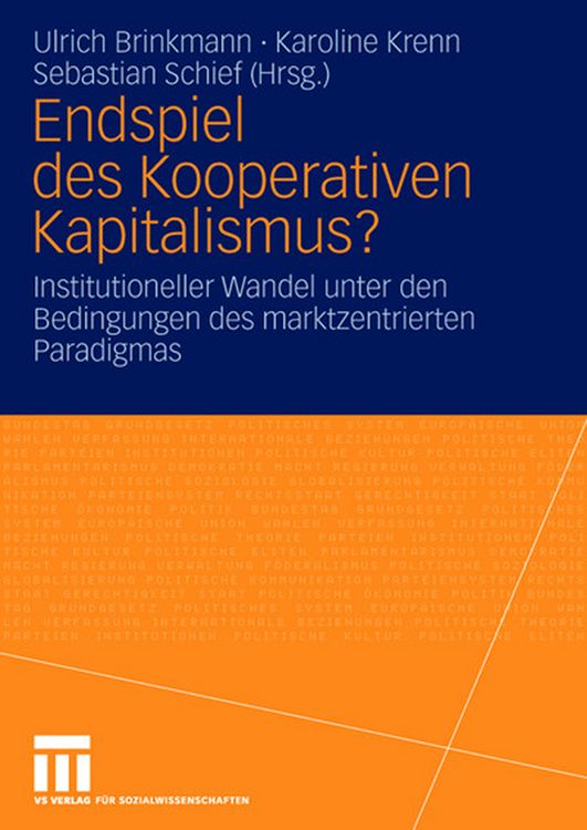 Produktbild: Endspiel des Kooperativen Kapitalismus?