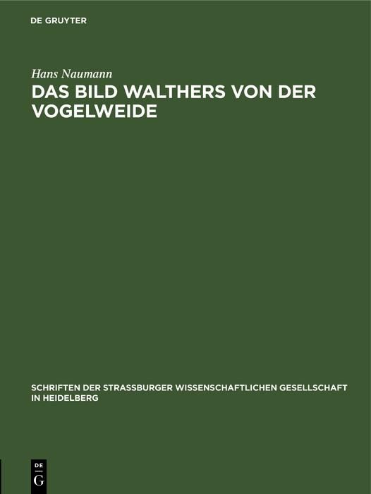 Produktbild: Das Bild Walthers von der Vogelweide