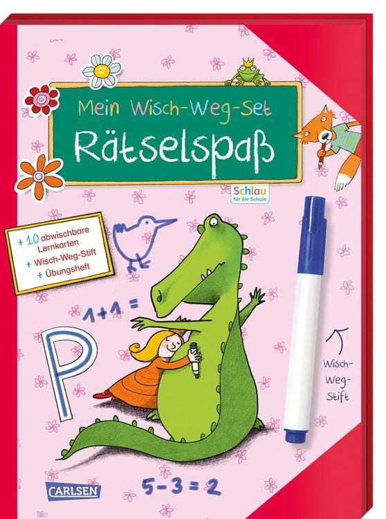 Produktbild: Schlau für die Schule: Mein Wisch-Weg-Set: Rätselspaß