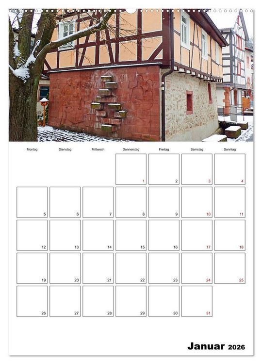 Produktbild: Weinheim an der Bergstra&szlig;e Planer (Wandkalender 2026 DIN A2 hoch), CALVENDO Monatskalender