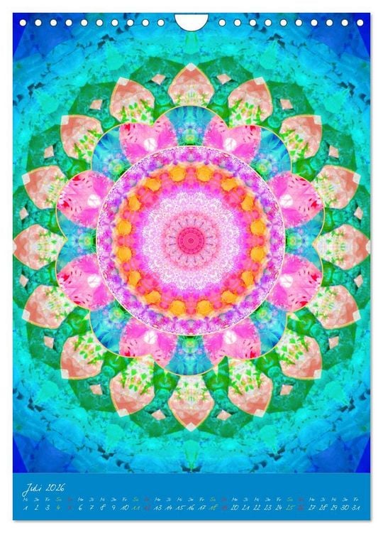 Produktbild: Bl&uuml;hende Mandalas (Wandkalender 2026 DIN A4 hoch), CALVENDO Monatskalender