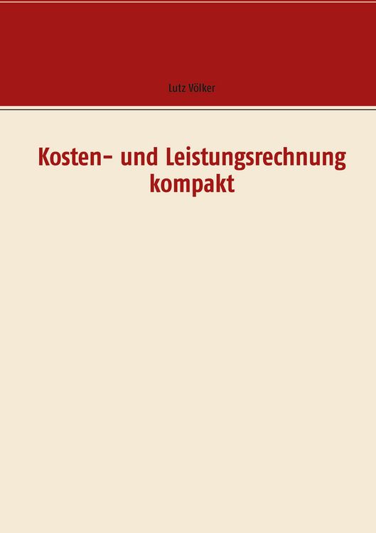 Produktbild: Kosten- und Leistungsrechnung kompakt