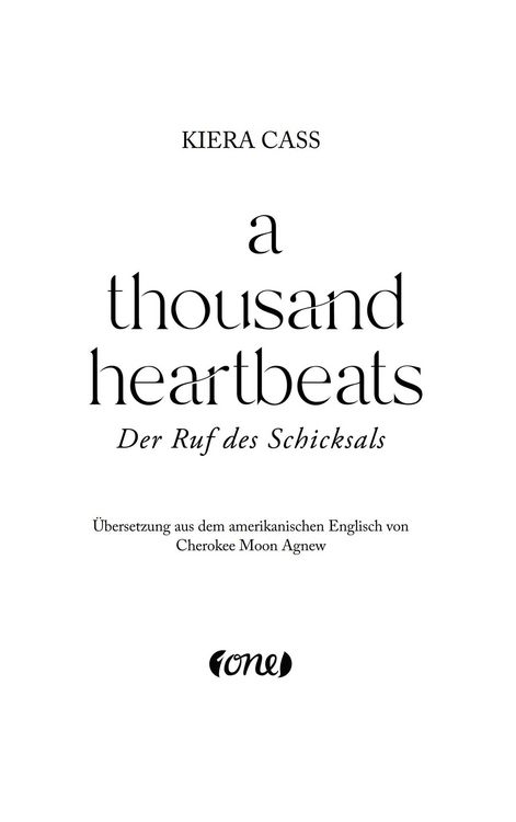Produktbild: A thousand heartbeats - Der Ruf des Schicksals