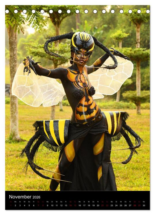 Produktbild: Equatorial Guinea Bodypainting Festival "Origins" (Tischkalender 2026 DIN A5 hoch), CALVENDO Monatskalender