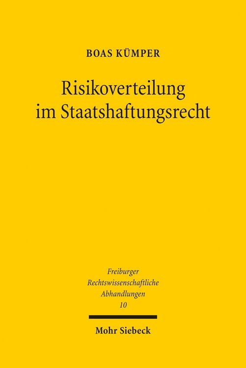 Produktbild: Risikoverteilung im Staatshaftungsrecht