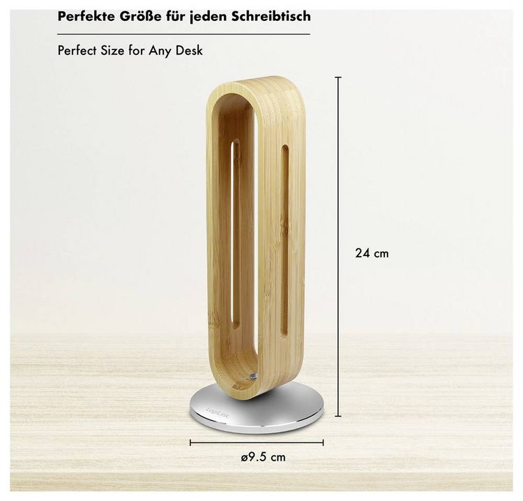 Produktbild: LogiLink AA0194 Kopfh&ouml;rerst&auml;nder Hellbraun, Silber