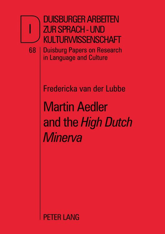 Produktbild: Martin Aedler and the &laquo;High Dutch Minerva&raquo;