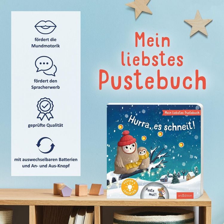 Produktbild: Mein liebstes Pustebuch &ndash; Hurra, es schneit!