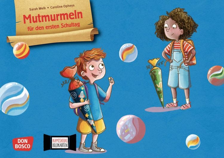Produktbild: Mutmurmeln für den ersten Schultag. Kamishibai Bildkartenset