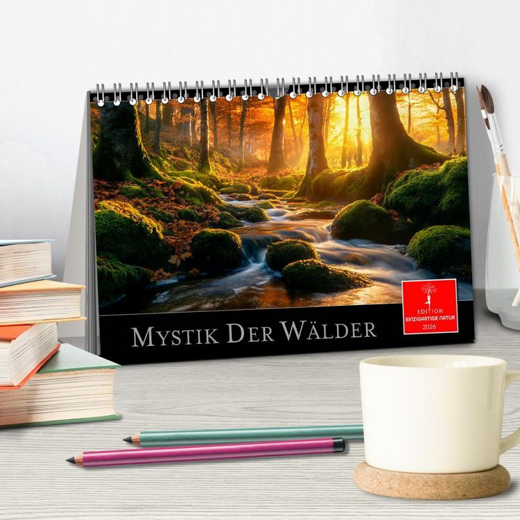 Produktbild: Mystik der W&auml;lder (Tischkalender 2026 DIN A5 quer), CALVENDO Monatskalender