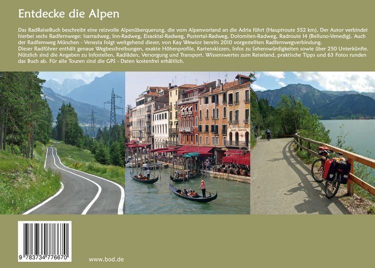 Produktbild: Das M&uuml;nchen - Venedig GPS RadReiseBuch