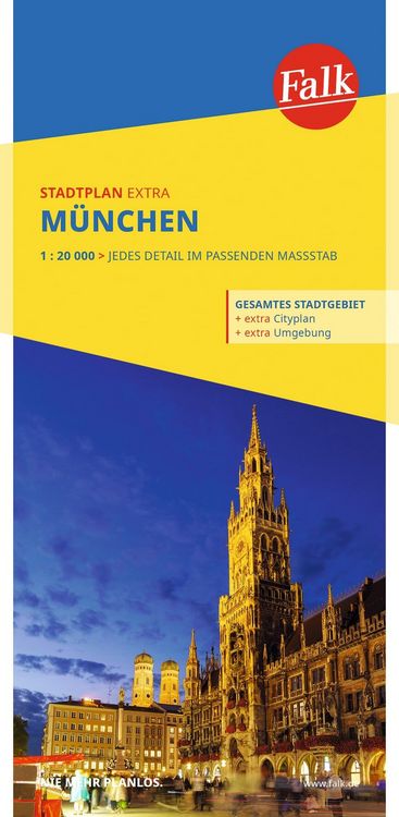 Produktbild: Falk Stadtplan Extra M&uuml;nchen 1:20.000