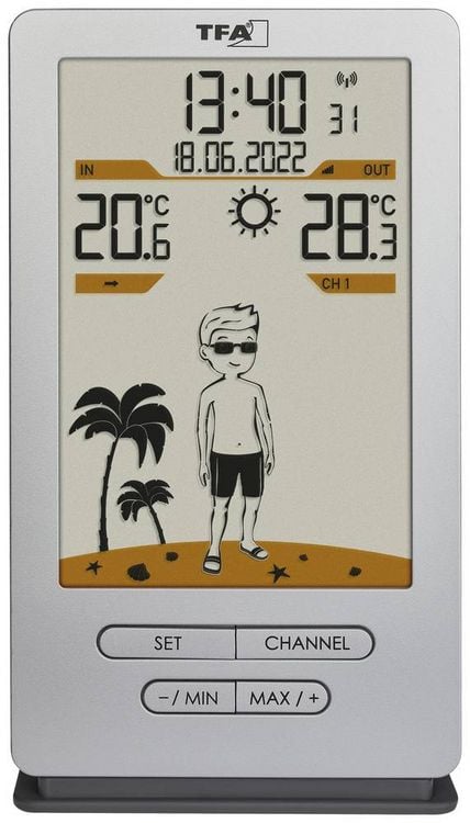 Produktbild: TFA Dostmann Weather Jack 35.1166.54 Funk-Wetterstation Vorhersage f&uuml;r 12 bis 24 Stunden Anzahl Sensoren max. 3 St.