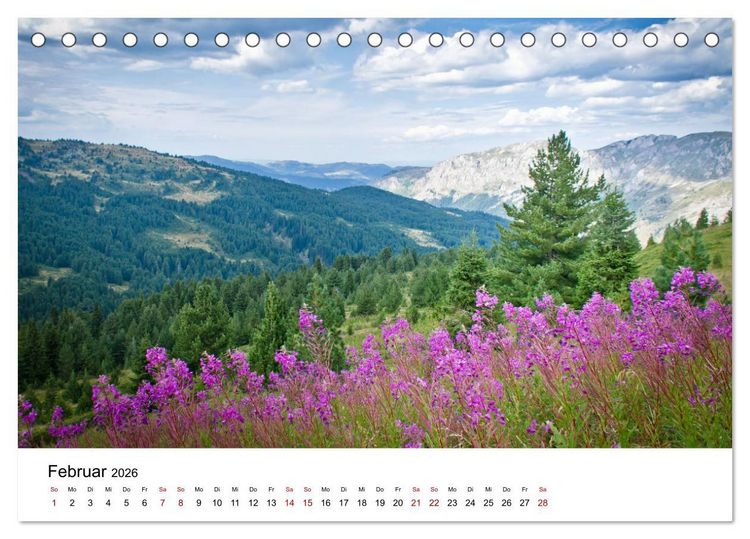 Produktbild: Verfluchtes Gebirge - Peaks of the Balkans - Wandern im Prokletije-Gebirge, Kosovo, Montenegro, Albanien (Tischkalender 2026 DIN A5 quer), CALVENDO Monatskalender