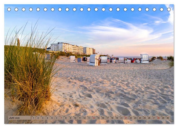 Produktbild: BORKUM Trauminsel in der Nordsee (Tischkalender 2026 DIN A5 quer), CALVENDO Monatskalender