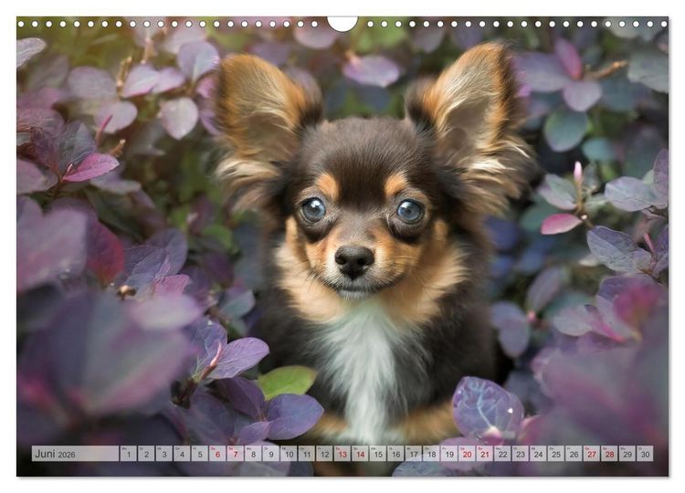 Produktbild: Chihuahuas - Kleine Hunde - gro&szlig;e Temperamentb&uuml;ndel (Wandkalender 2026 DIN A3 quer), CALVENDO Monatskalender