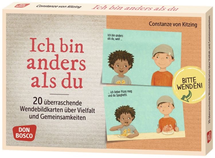 Produktbild: Ich bin anders als du &ndash; Ich bin wie du: 20 &uuml;berraschende Wendebildkarten &uuml;ber Vielfalt und Gemeinsamkeiten