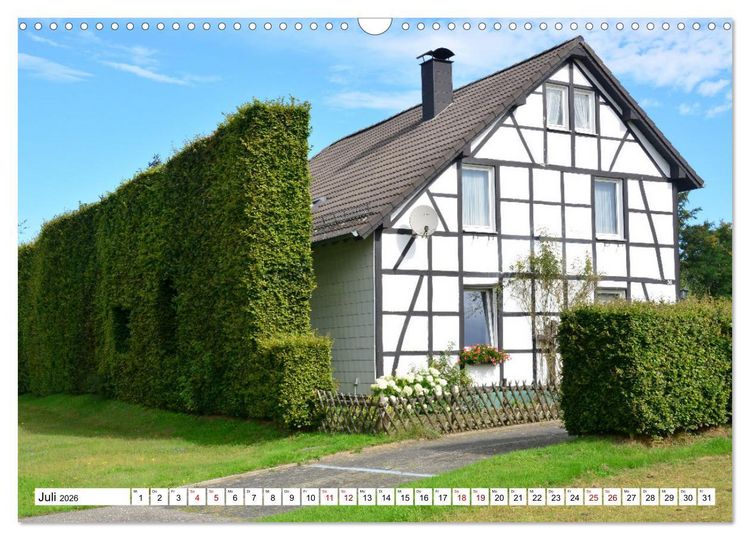 Produktbild: Fachwerkh&auml;user - Historische Geb&auml;ude rund um Simmerath (Wandkalender 2026 DIN A3 quer), CALVENDO Monatskalender
