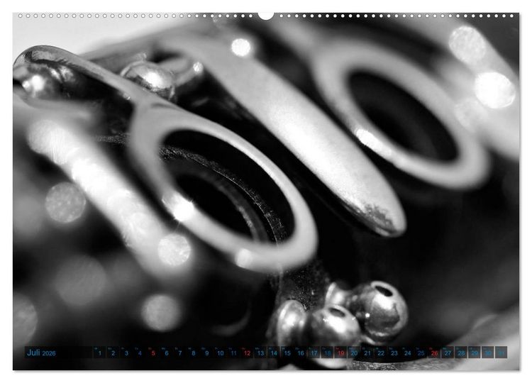 Produktbild: Klarinette - close up (Wandkalender 2026 DIN A2 quer), CALVENDO Monatskalender