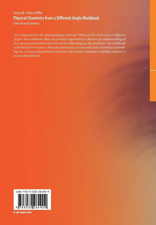 Produktbild: Physical Chemistry from a Different Angle Workbook