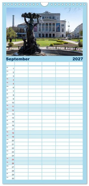 Produktbild: Familienplaner 2027 - Riga - Paris des Ostens mit 5 Spalten (Wandkalender, 21 x 45 cm) CALVENDO