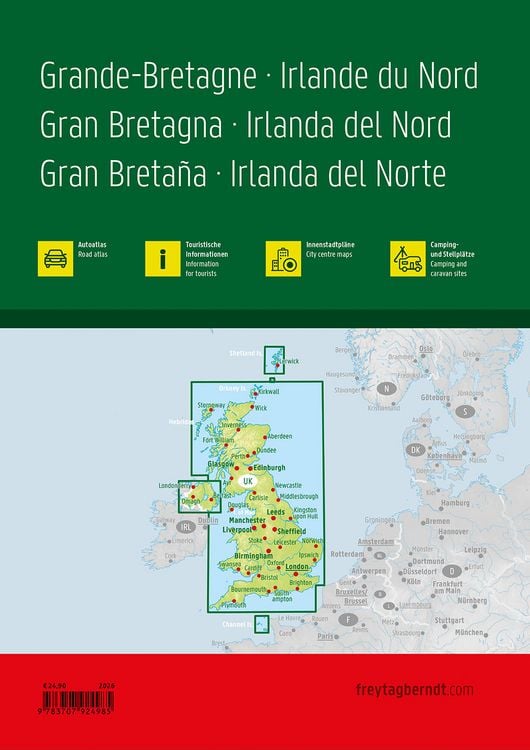 Produktbild: Freytag & berndt Autoatlas Gro&szlig;britannien - Nordirland 1:200.000
