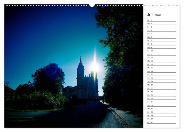 Produktbild: Vierzehnheiligen (hochwertiger Premium Wandkalender 2026 DIN A2 quer), Kunstdruck in Hochglanz