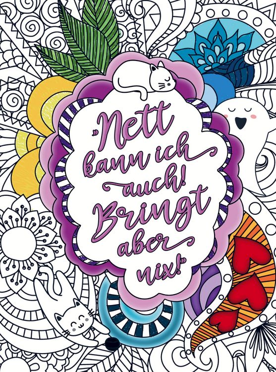 Produktbild: Malbuch f&uuml;r Frauen - Nett kann ich auch! Bringt aber nix!