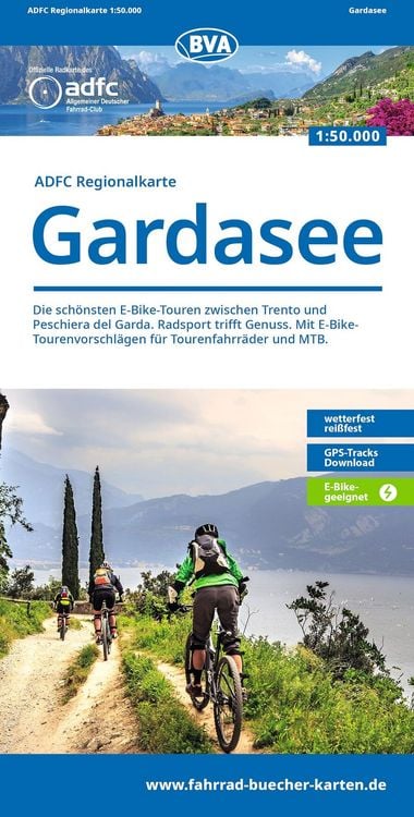 Produktbild: BVA ADFC Regionalkarte Gardasee 1:50.000