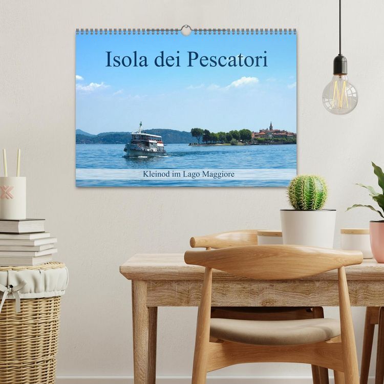 Produktbild: Isola dei Pescatori im Lago Maggiore (Wandkalender 2026 DIN A3 quer), CALVENDO Monatskalender