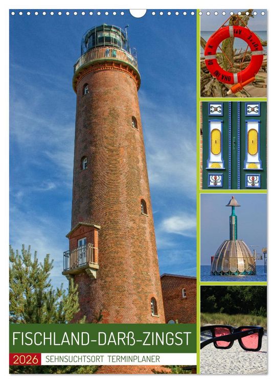 Produktbild: Sehnsuchtsort Fischland-Dar&szlig;-Zingst (Wandkalender 2026 DIN A3 hoch), CALVENDO Monatskalender