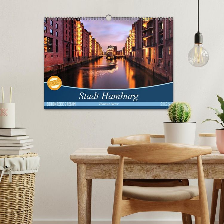 Produktbild: Stadt Hamburg (Wandkalender 2026 DIN A3 quer), CALVENDO Monatskalender
