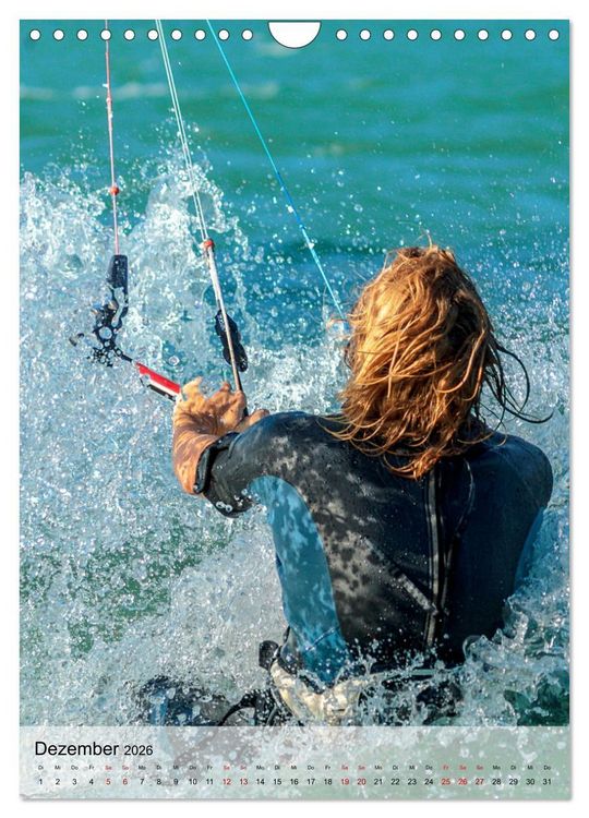 Produktbild: Kitesurfen - Fun pur (Wandkalender 2026 DIN A4 hoch), CALVENDO Monatskalender