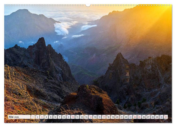 Produktbild: La Palma - La Isla Bonita - Kanarische Inseln (Wandkalender 2026 DIN A2 quer), CALVENDO Monatskalender