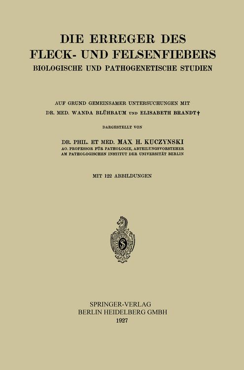 Produktbild: Die Erreger des Fleck- und Felsenfiebers