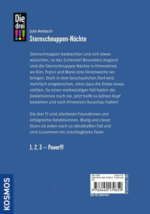 Produktbild: Die drei !!!, 115, Sternschnuppen-N&auml;chte