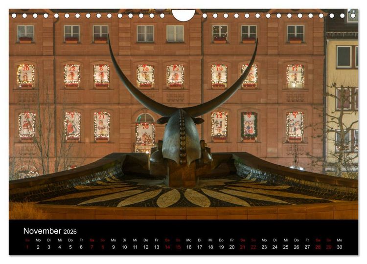 Produktbild: Pirmasens bei Nacht (Wandkalender 2026 DIN A4 quer), CALVENDO Monatskalender