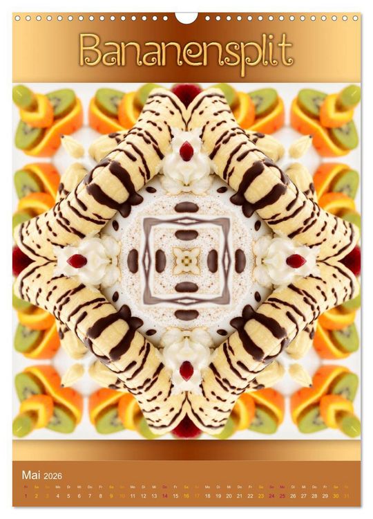Produktbild: Kulinarische Mandalas (Wandkalender 2026 DIN A3 hoch), CALVENDO Monatskalender