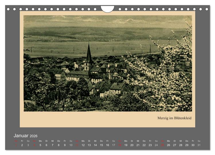 Produktbild: Saarland - vunn domols (frieher), Landkreis Merzig-Wadern (Wandkalender 2026 DIN A4 quer), CALVENDO Monatskalender