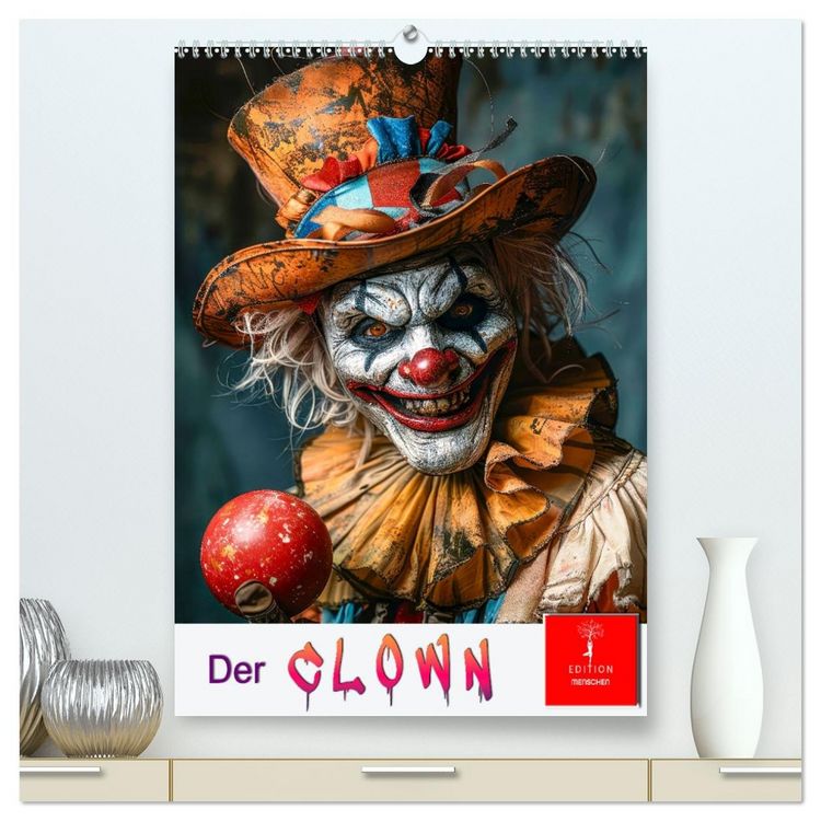 Produktbild: Der Clown (hochwertiger Premium Wandkalender 2026 DIN A2 hoch), Kunstdruck in Hochglanz