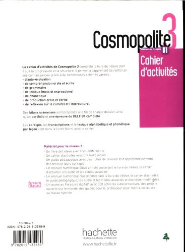 Produktbild: Cosmopolite 3 - Cahier d'activites B1