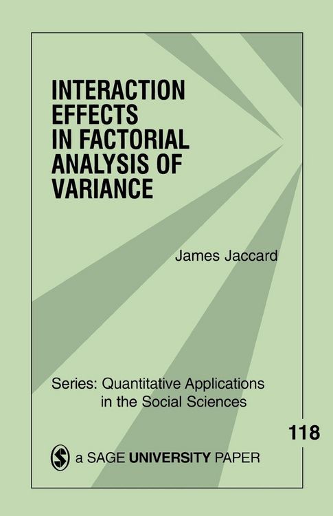 Produktbild: Interaction Effects in Factorial Analysis of Variance