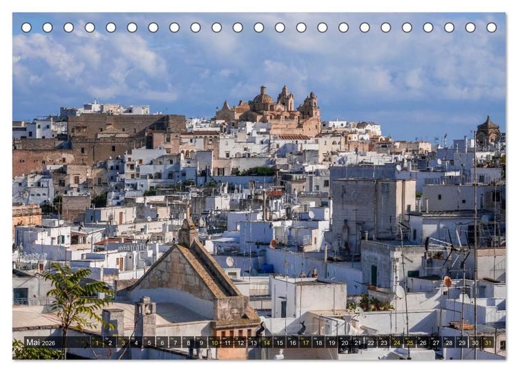 Produktbild: Apulien &ndash; Impressionen vom S&uuml;dosten Italiens (Tischkalender 2026 DIN A5 quer), CALVENDO Monatskalender