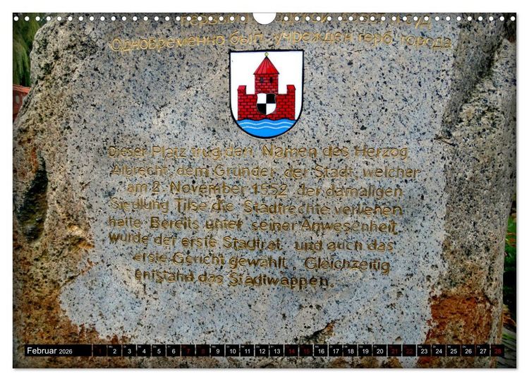 Produktbild: Tilsit - Grenzstadt an der Memel (Wandkalender 2026 DIN A3 quer), CALVENDO Monatskalender