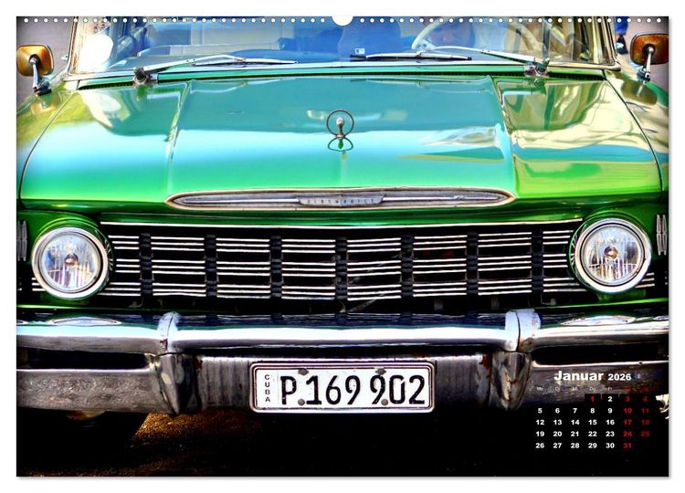 Produktbild: Oldtimer Hits 1960 (hochwertiger Premium Wandkalender 2026 DIN A2 quer), Kunstdruck in Hochglanz